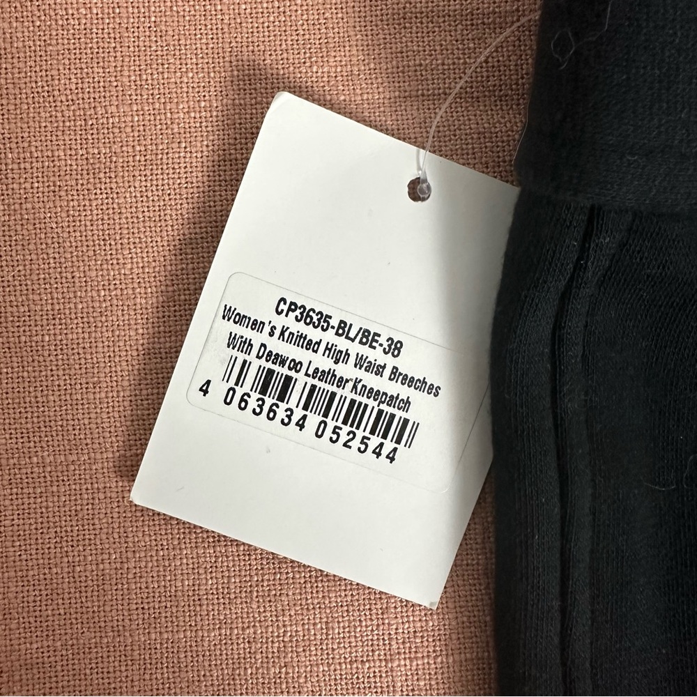 Black Knitted High Waist Breeches - Picture 2 of 5